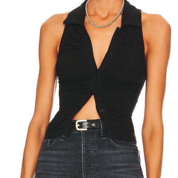 Superdown, Rina Ruched Top | Size: S - Picture 1 of 14